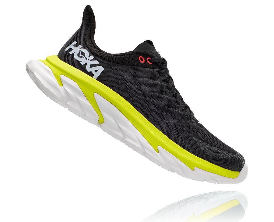 Hoka One One Mens Running Shoes - Clifton Edge - Black - MEPO21950